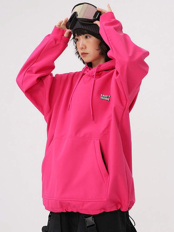 Damen-Ski-Berg-Kuschelpullover mit Schneekapuze von East Skiing