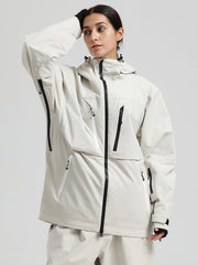 Gsou Snow Damen-Winterjacke, strapazierfähig, Mountain Pro, Funktions-Cargo-Schneejacke
