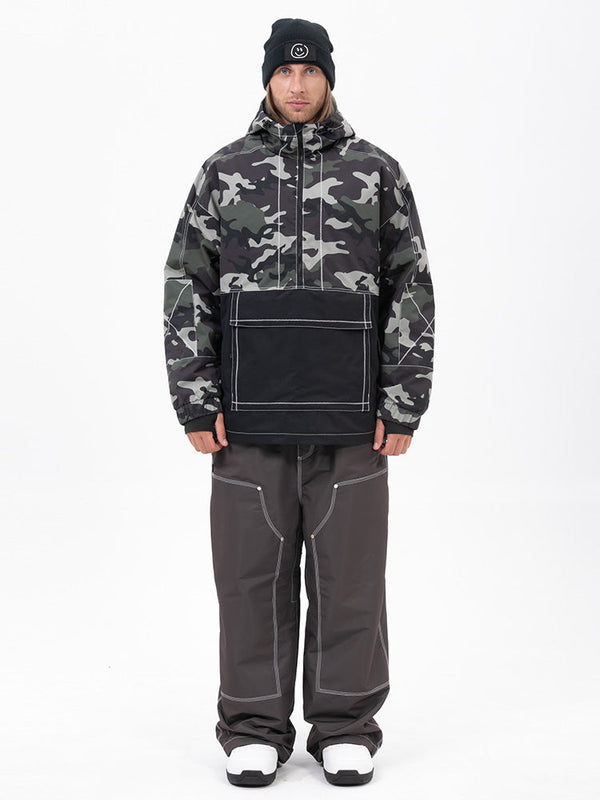 Mountain Vibe Pulloverjacke für Herren & Urban Freerider Baggy-Schneehose Set
