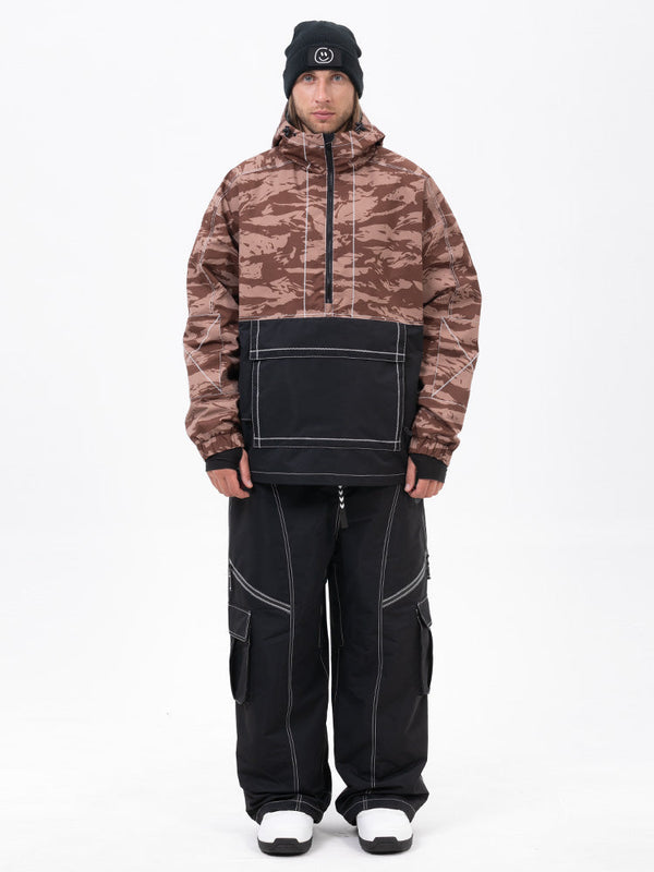 Mountain Vibe Pulloverjacke für Herren & Streetstorm Baggy-Schneehose Set