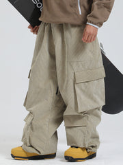 Gsou Snow Alpine Cruiser Fleece Oversize Baggy Snowboardhose für Herren