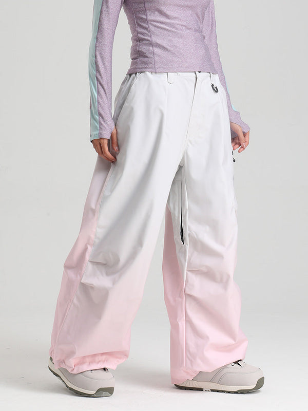 Gsou Snow Damen Strapazierfähige Urban Vibe All Function Baggy Schneehose