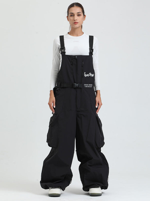 Gsou Snow Alpine Freestyle Extra-Baggy Damen-Skihose mit Trägern