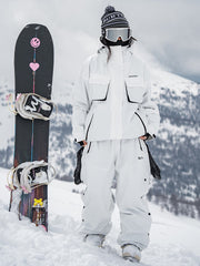 John Snow Damen-Skianzug im Urban Edge Streetwear-Stil, lässig geschnitten