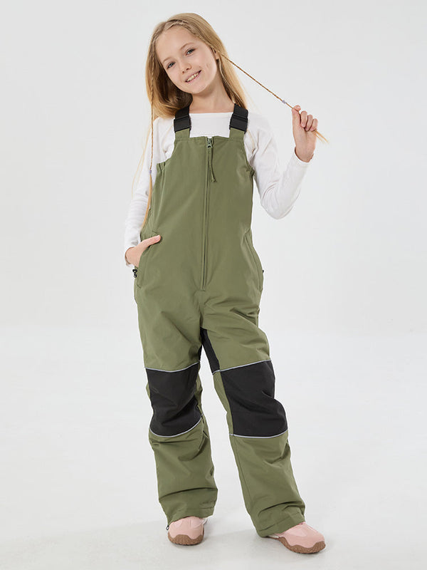 Mädchen Winter Trek Light Reflektierende Knieschützer Wasserdichte Isolierte Schneelatzhose