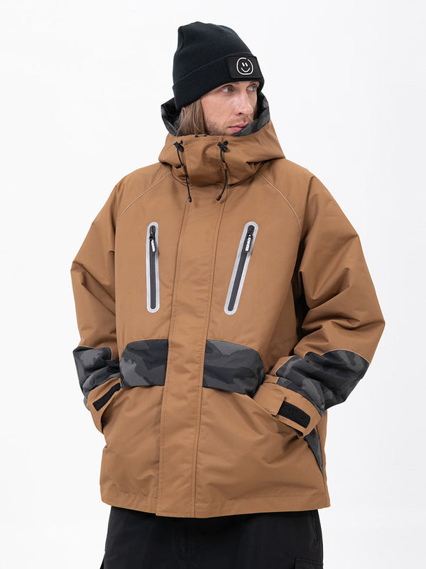 Chillform Glow Trail Reflektierende Camo-Schneejacke für Herren