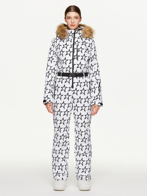 Arctic Queen Winter Fantasy Ganzkörper-Skioverall für Damen