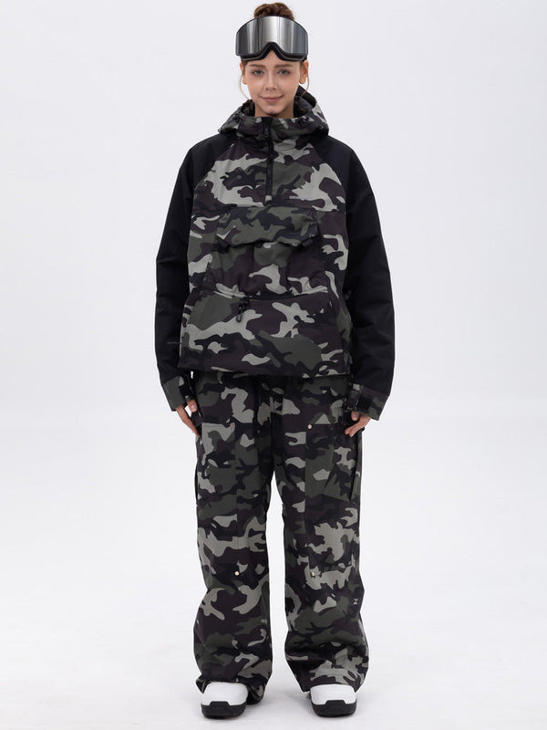 Freestyle-Skianzug für Damen im Bergtarn-Look – Bomberjacke & Baggy-Hose-Set