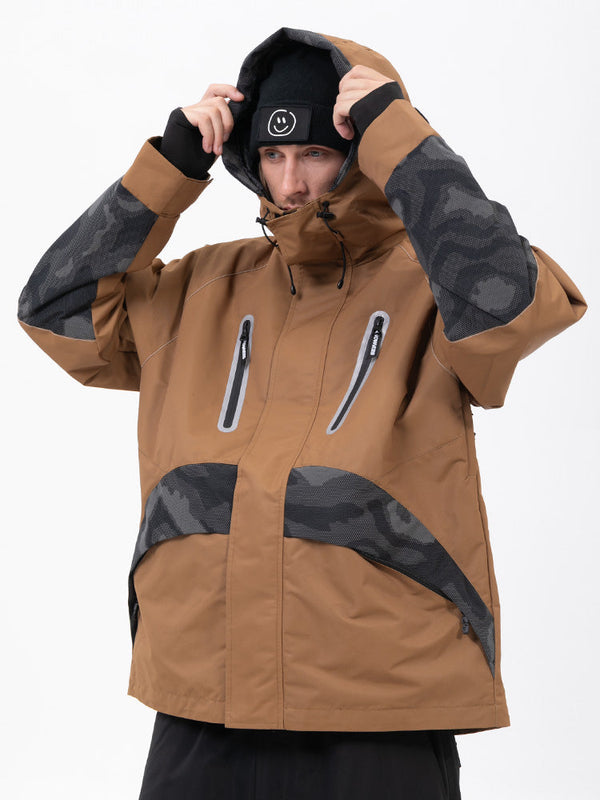 Chillform Glow Trail Reflektierende Camo-Schneejacke für Herren
