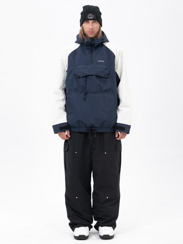 Freestyle-Mountain-Camo-Schneeanzug für Herren – Bomberjacke & Baggy-Hose-Set