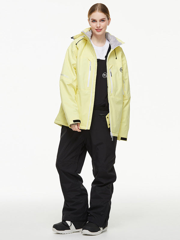 Arctic Queen Mountain Windbreaker Thermo-Schneeanzug für Damen mit Latzhose