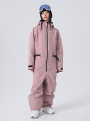 Women's Searipe Mountain Freerider One Piece Ski Suits Full Body Baggy Snowsuits
