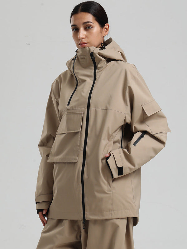 Gsou Snow Terrain Flow FlexZip Hybrid Cargo Snowboardjacke für Damen