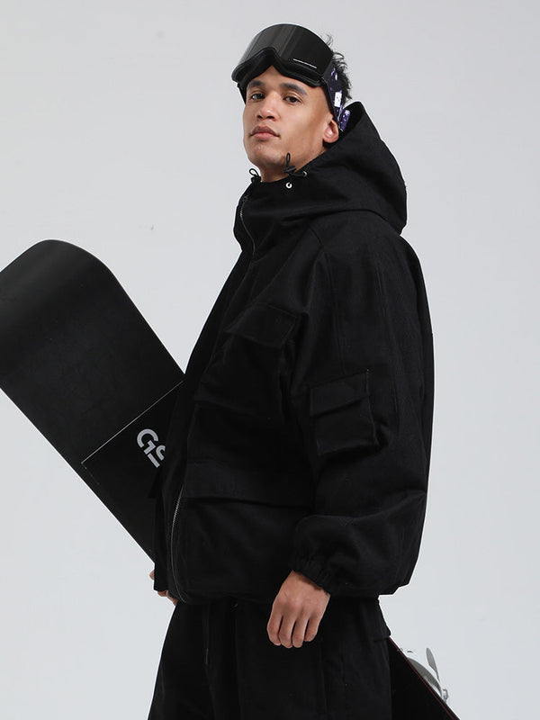 Gsou Snow Alpine Cruiser Fleece Oversize Baggy Snowboardjacke für Herren