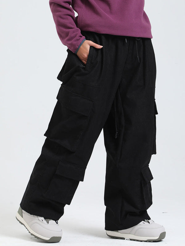 Gsou Snow Alpine Cruiser Fleece Oversize Baggy Snowboardhose für Damen
