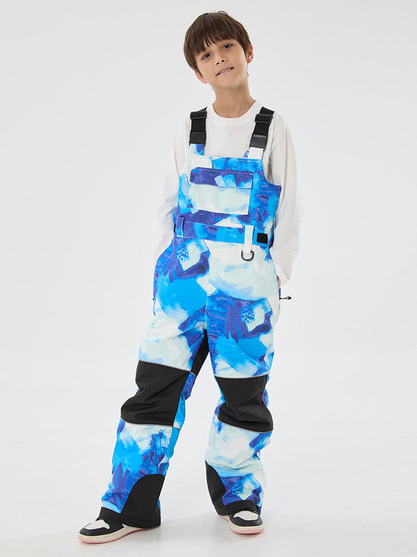 Mountain Trek Light reflektierende, wasserdichte und isolierte Latzhose für Jungen mit Knieschutz