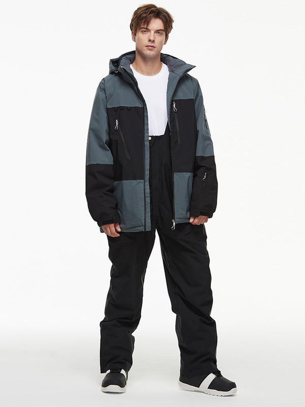 Herren-Thermo-Schneejacke und Latzhose für den Backcountry Mountain Explorer
