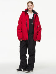 Arctic Queen Mountain Windbreaker Thermo-Schneeanzug für Damen mit Latzhose