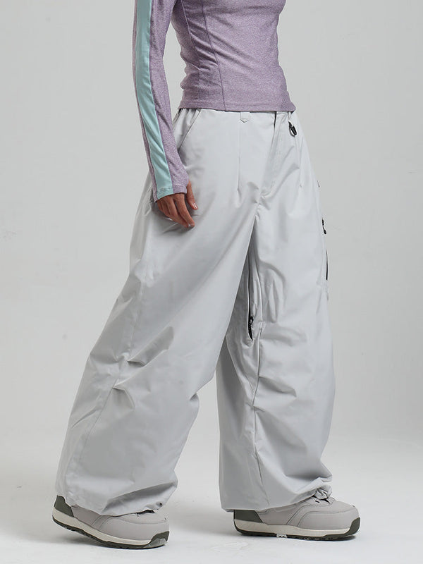 Gsou Snow Damen Strapazierfähige Urban Vibe All Function Baggy Schneehose