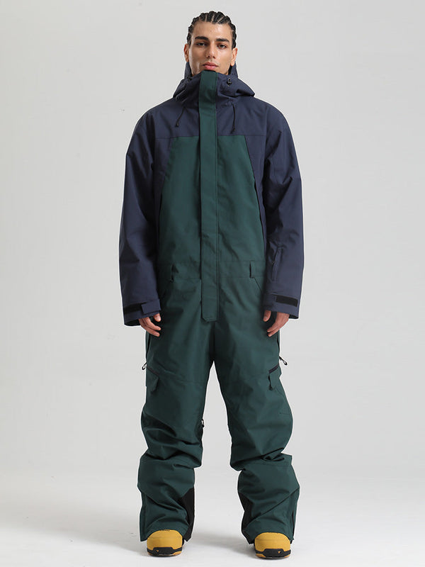 Herren Backcountry Explorer Einteiler Cargo-Skianzug Ganzkörper-Schneeanzug