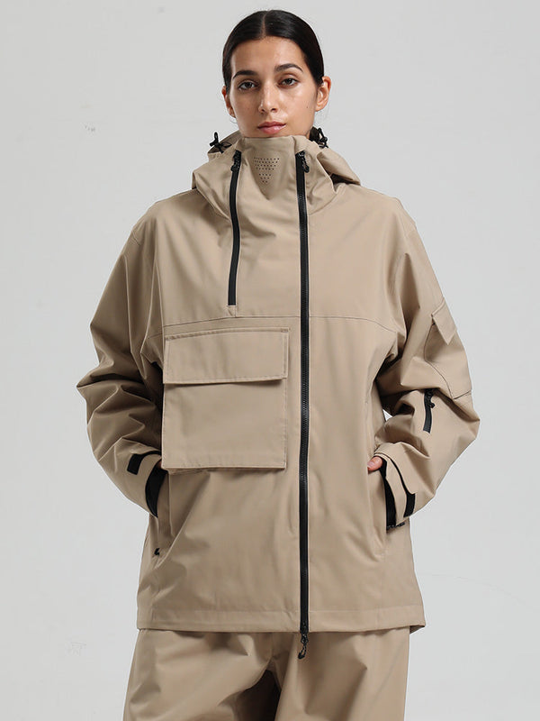 Gsou Snow Terrain Flow FlexZip Hybrid Cargo Snowboardjacke für Damen