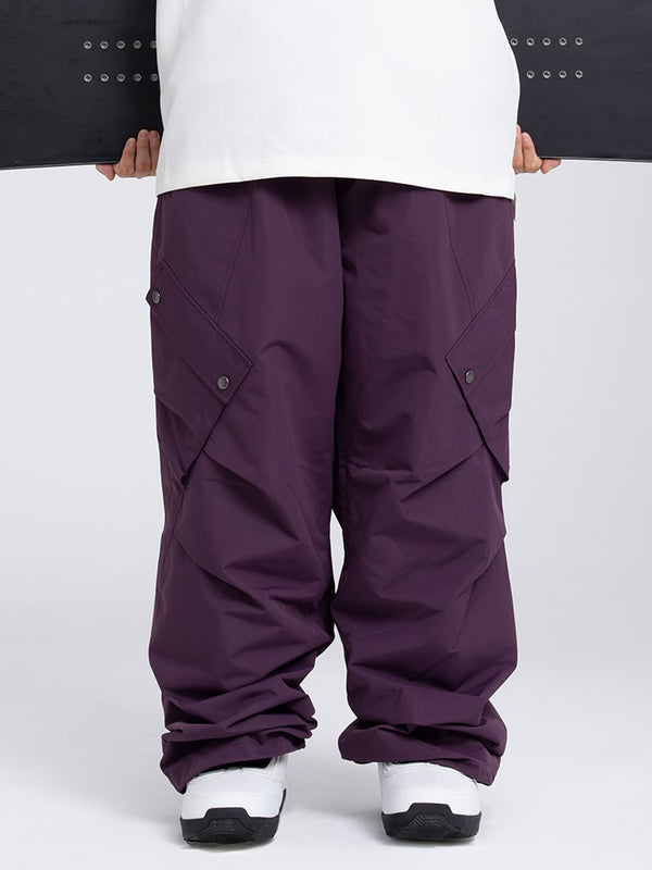 Mountain Chill Damen-Skihose im Baggy-Stil mit 2 praktischen Cargotaschen