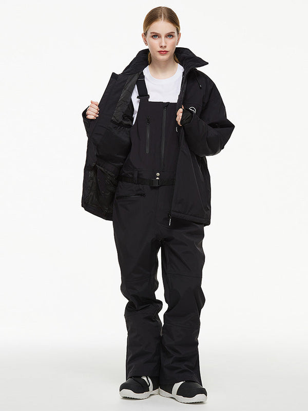 Arctic Queen Mountain Windbreaker Thermo-Schneeanzug für Damen mit Latzhose