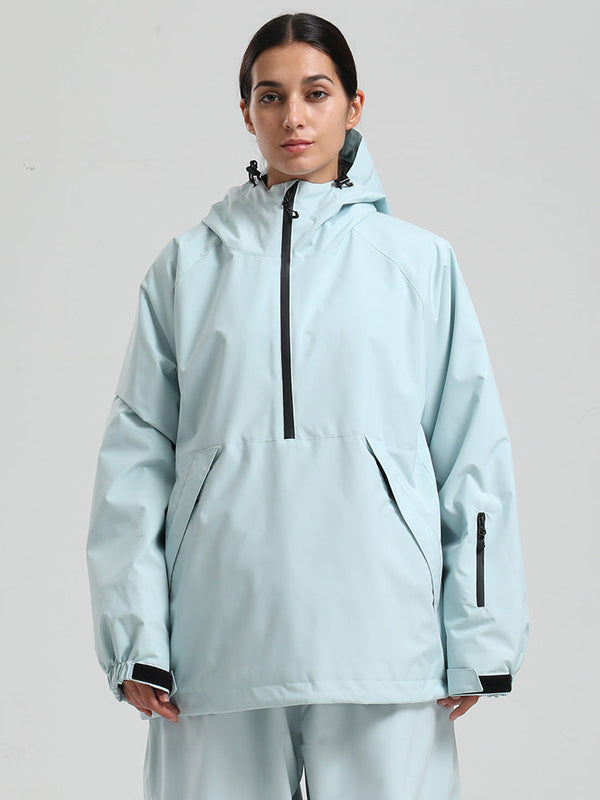 Gsou Snow Damen-Snowboardjacke im urbanen Stil, Pullover-Anorak, Snowboardjacke