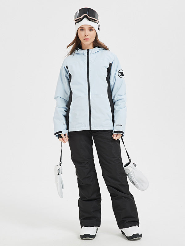 Wasserdichte Skianzug-Sets für Damen im Tiefschnee- und All-Mountain-Bereich