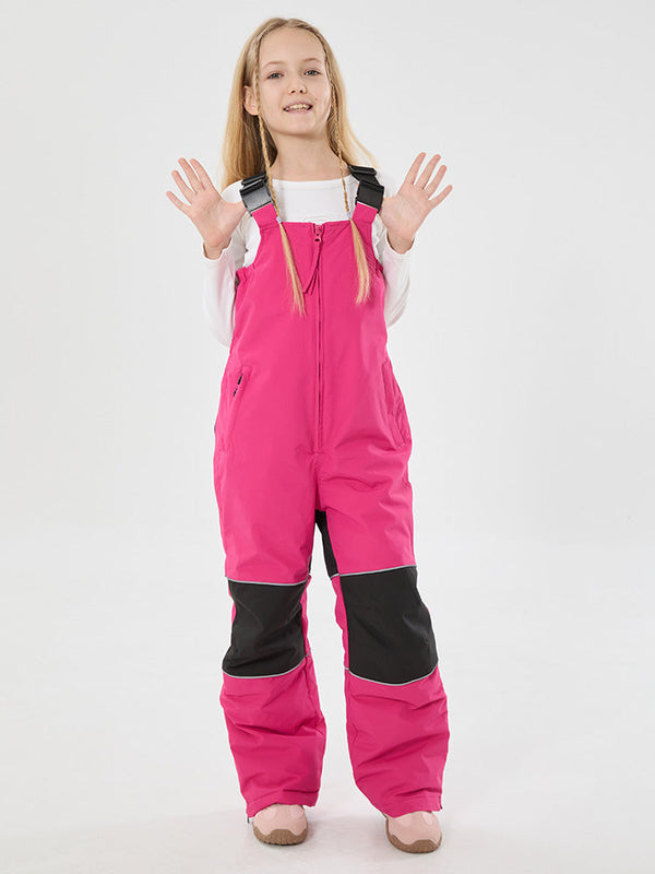 Mädchen Winter Trek Light Reflektierende Knieschützer Wasserdichte Isolierte Schneelatzhose