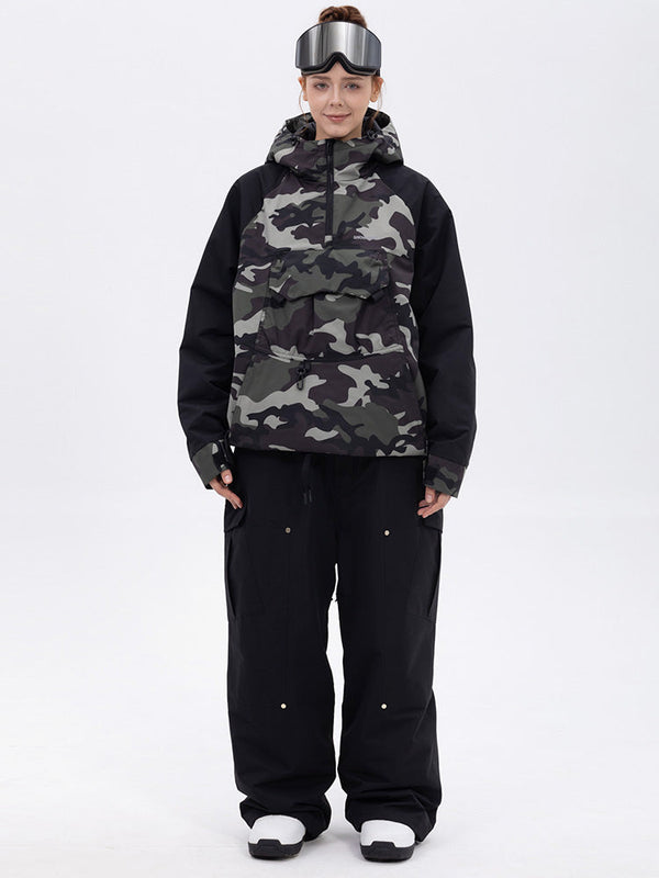 Freestyle-Skianzug für Damen im Bergtarn-Look – Bomberjacke & Baggy-Hose-Set