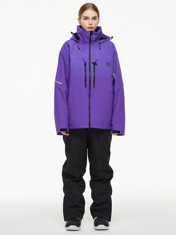 Arctic Queen Mountain Windbreaker Thermo-Schneeanzug für Damen mit Latzhose