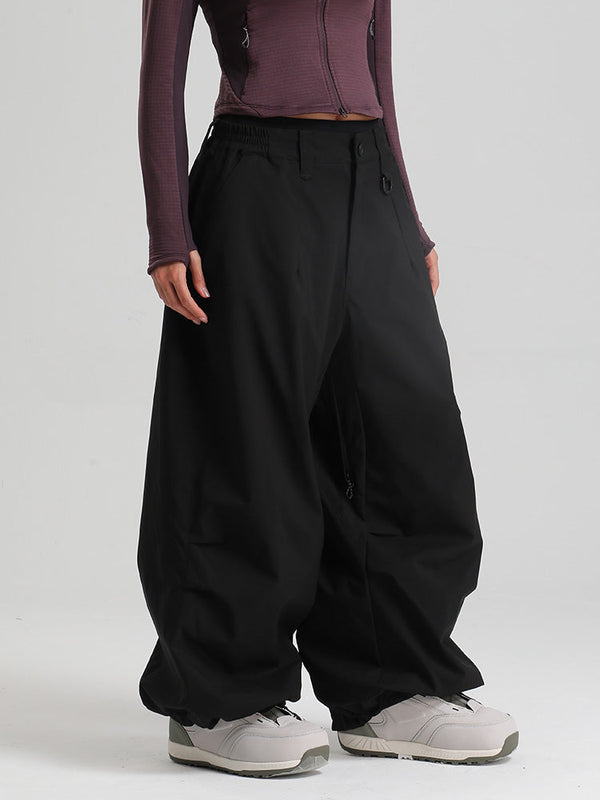 Gsou Snow Damen Strapazierfähige Urban Vibe All Function Baggy Schneehose