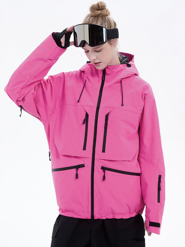 Strapazierfähige, locker sitzende Damen-Cargo-Schneejacke von Steeze HypeShred