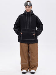 Damen-Set: Mountain Vibe Pulloverjacke & Urban Freerider Baggy-Schneehose