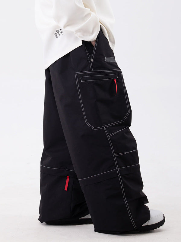 Damen Wild Soul Steeze HypeShred Baggy Utility Cargo Schneehose / Shorts
