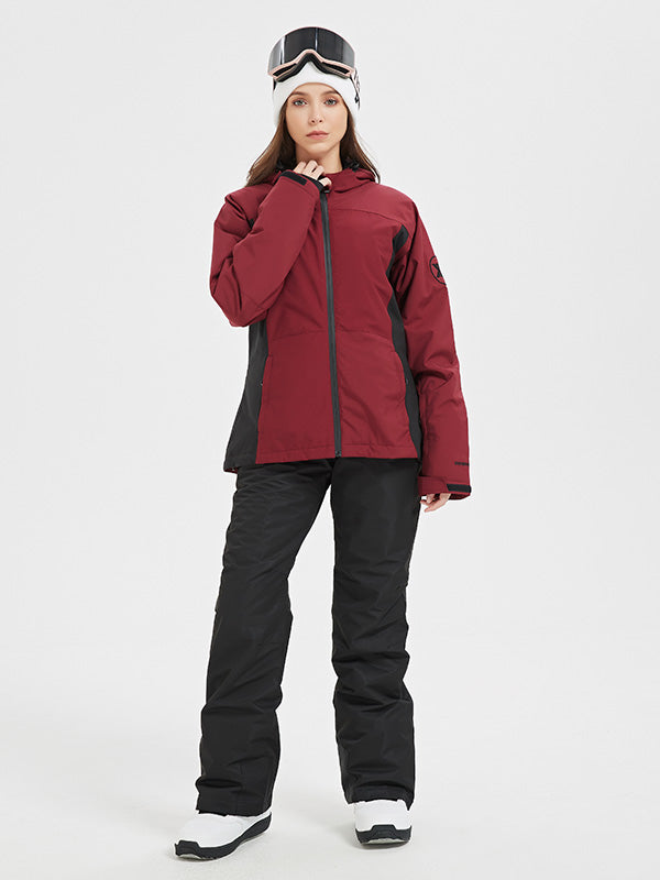 Wasserdichte Skianzug-Sets für Damen im Tiefschnee- und All-Mountain-Bereich