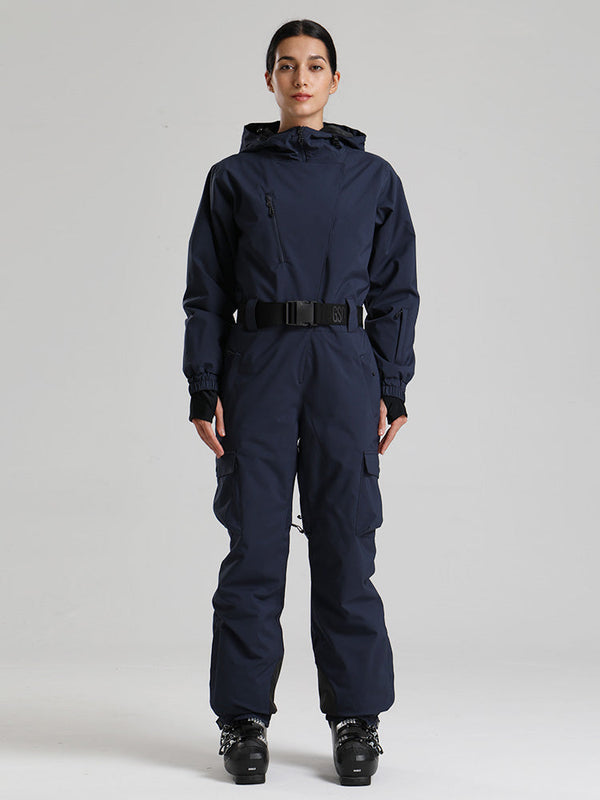 Gsou Snow Alpine Luxe Slim Fit Ganzkörper-Skioverall für Damen