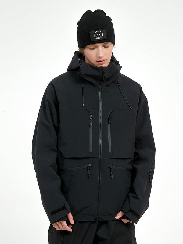 Strapazierfähige Herren-Skijacke von Steeze HypeShred, Baggy Utility Cargo