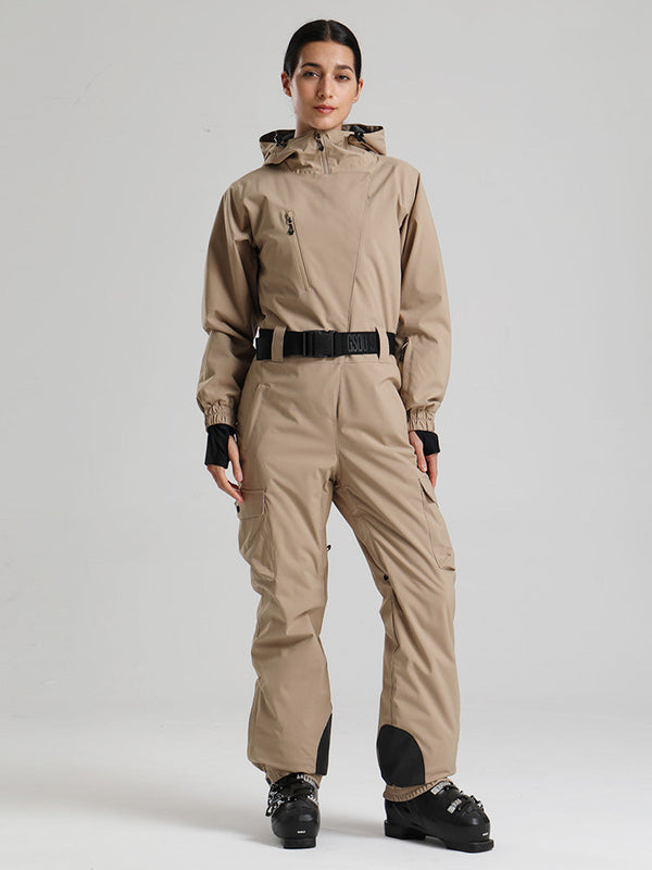 Gsou Snow Alpine Luxe Slim Fit Ganzkörper-Skioverall für Damen