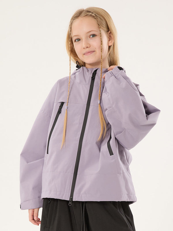 Mädchen Schneejacke mit Hasenohren, wasserdicht, wärmend, mit Kapuze, wasserdicht, Thermo-Schneejacke