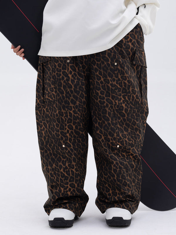 Damen-Skihose mit doppeltem Kniebereich, Freestyle-Stil, Baggy-Design