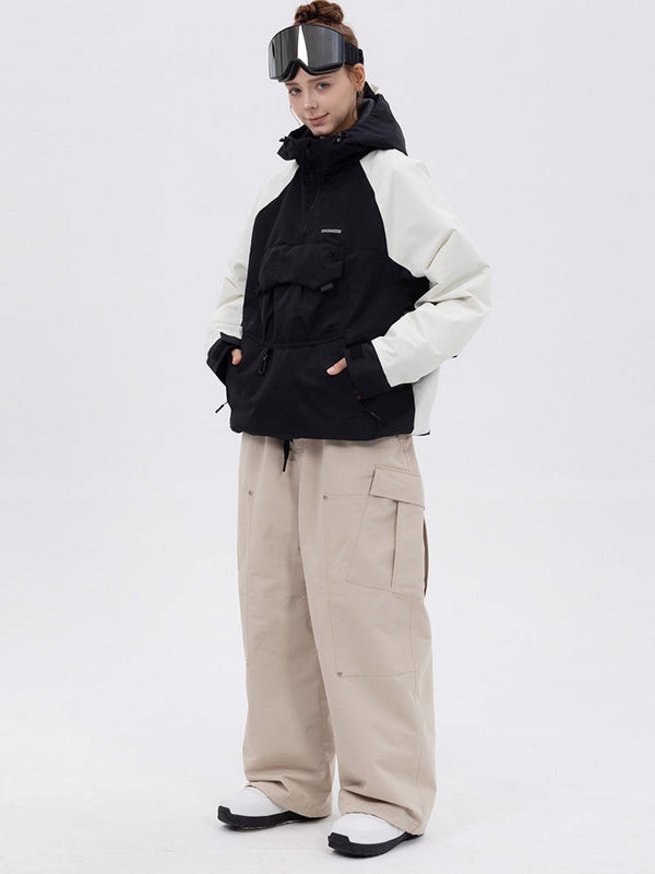 Freestyle-Skianzug für Damen im Bergtarn-Look – Bomberjacke & Baggy-Hose-Set