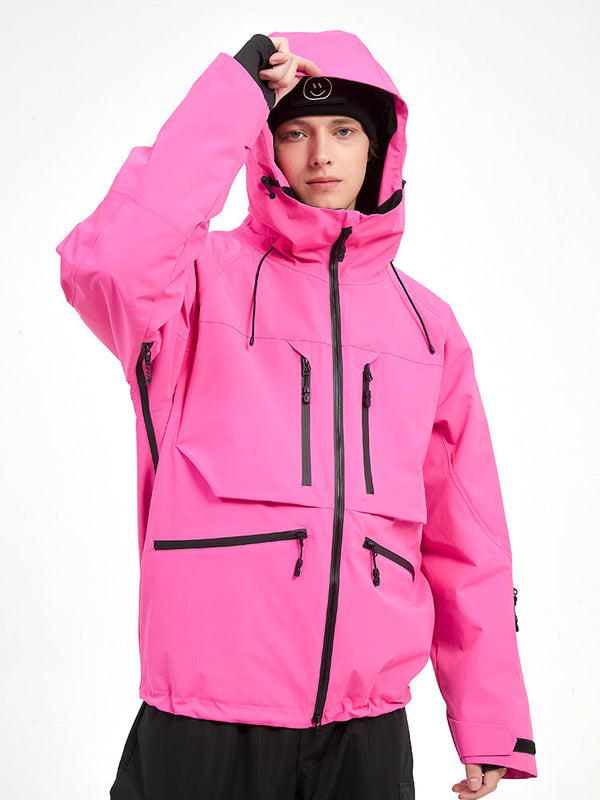 Strapazierfähige Herren-Skijacke von Steeze HypeShred, Baggy Utility Cargo