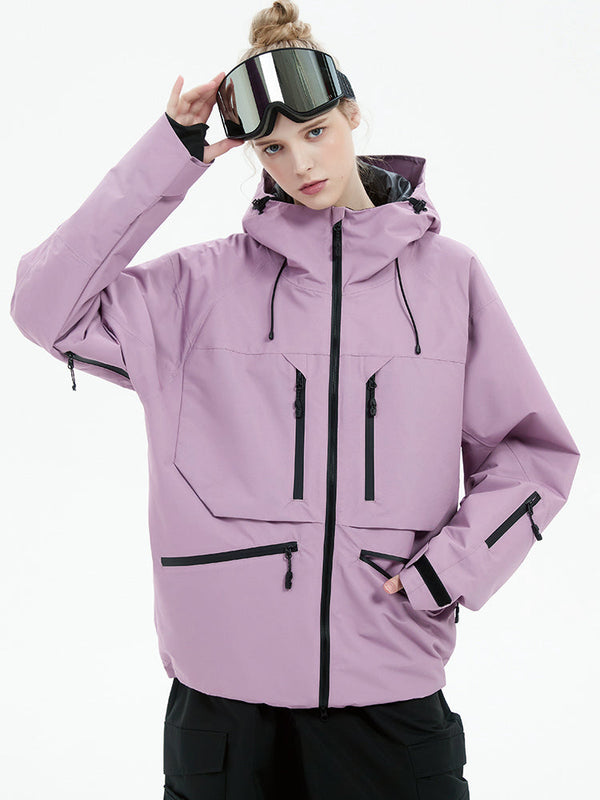 Strapazierfähige, locker sitzende Damen-Cargo-Schneejacke von Steeze HypeShred