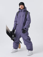 Men's Searipe Mountain Freerider One Piece Ski Suits Full Body Baggy Snowsuits