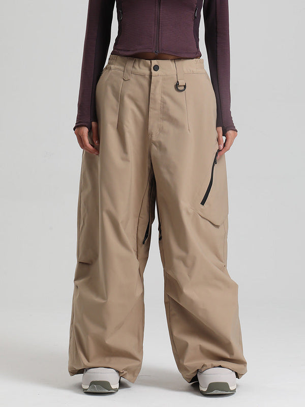 Gsou Snow Damen Strapazierfähige Urban Vibe All Function Baggy Schneehose