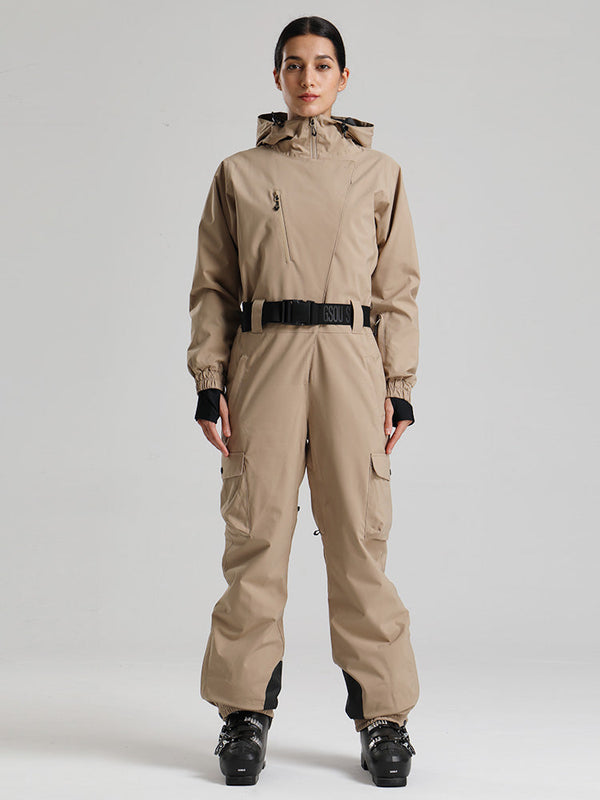 Gsou Snow Alpine Luxe Slim Fit Ganzkörper-Skioverall für Damen