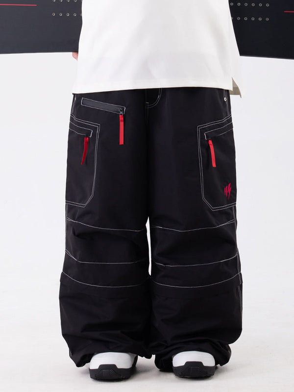 Damen Wild Soul Steeze HypeShred Baggy Utility Cargo Schneehose / Shorts