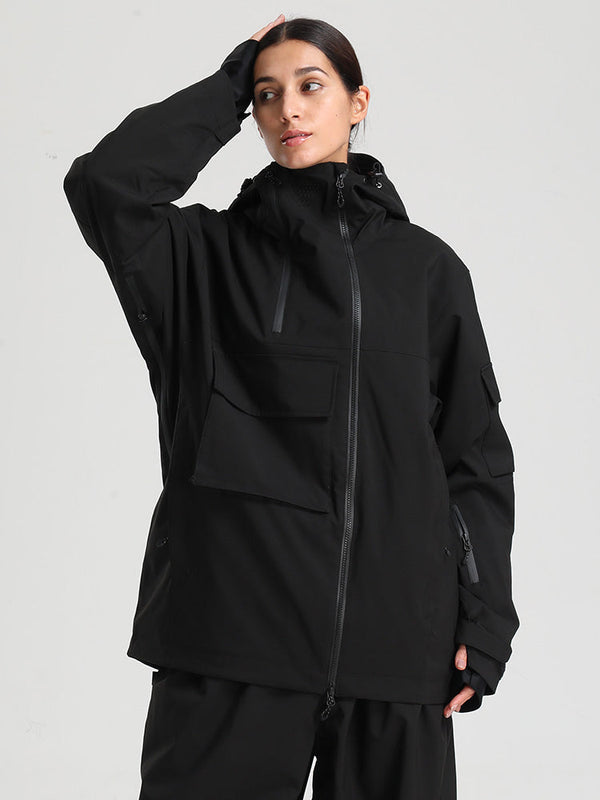 Women's Gsou Snow Terrain Flow FlexZip Hybrid Cargo Snowboard Jacket